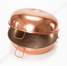 Copper Handcrafted Hammered Cataplana Prestige [Big Sizes]
